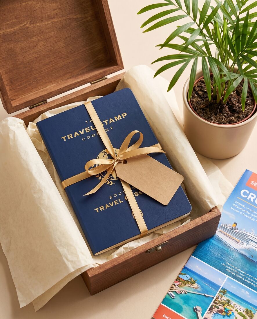 The passport wrapped as a gift